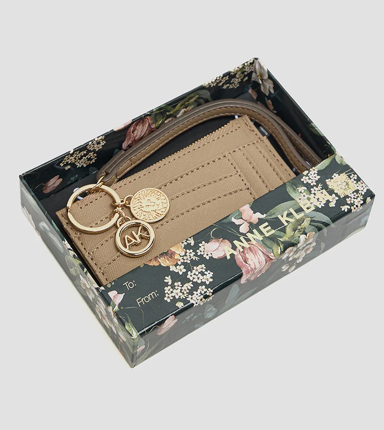 Anne Klein  Anne Klein Logo Detail Zippered Wallet for Women | Best Price UAE